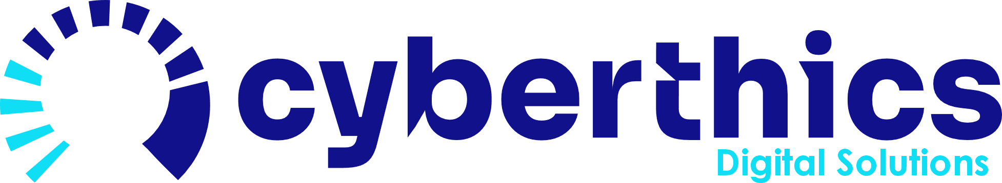 Logo of Cyberthics featuring a stylized sunburst and the text 'Cyberthics Digital Solutions'.